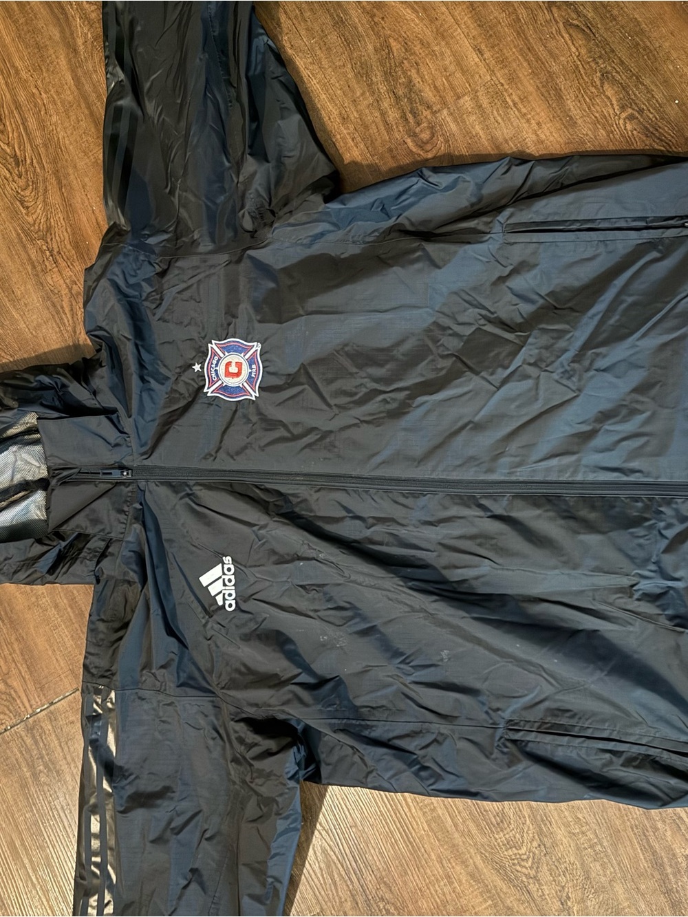 Chicago Fire Adidas Men's Black Windbreaker Jacket